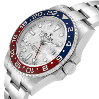Rolex Gmt-master Ii 18k White Gold Pepsi Red/blue Ceramic Bezel Blue Dial 40mm Ref.126719blro
