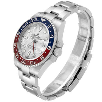 Rolex Gmt-master Ii 18k White Gold Pepsi Red/blue Ceramic Bezel Blue Dial 40mm Ref.126719blro