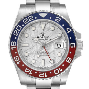 Rolex Gmt-master Ii 18k White Gold Pepsi Red/blue Ceramic Bezel Blue Dial 40mm Ref.126719blro