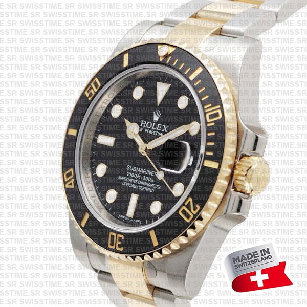Rolex Submariner 2tone Black Ceramic