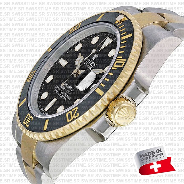 Rolex Submariner 2tone Black Ceramic