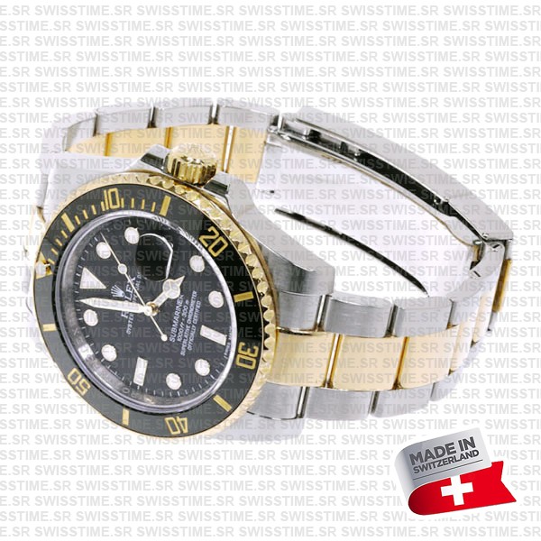Rolex Submariner 2tone Black Ceramic