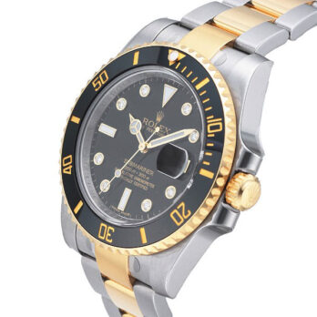 Rolex Submariner 2tone Black Diamonds Ceramic
