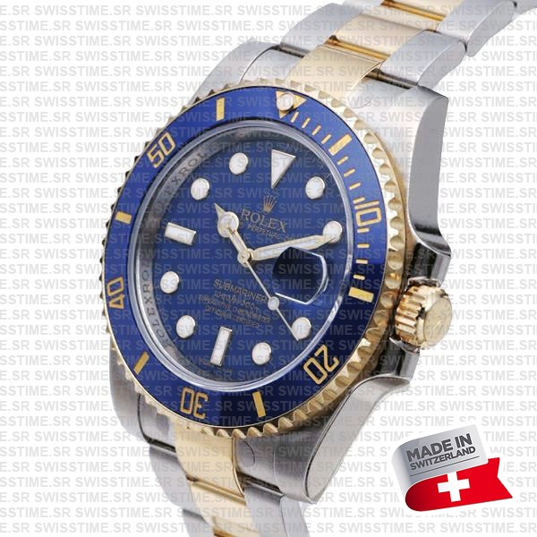 Rolex Submariner 2tone Blue Ceramic