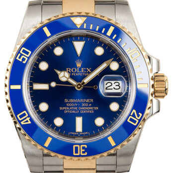 Rolex Submariner 2tone Blue Ceramic