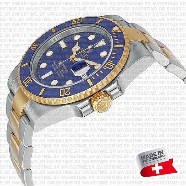 Rolex Submariner 2tone Blue Ceramic