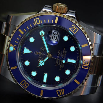 Rolex Submariner 2tone Blue Ceramic