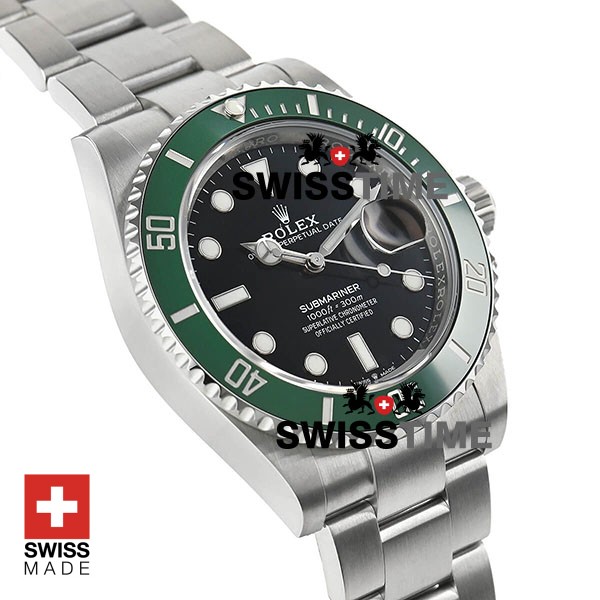 2021 Rolex Submariner GREEN KERMIT Ceramic Steel Black 41mm 126610 LV