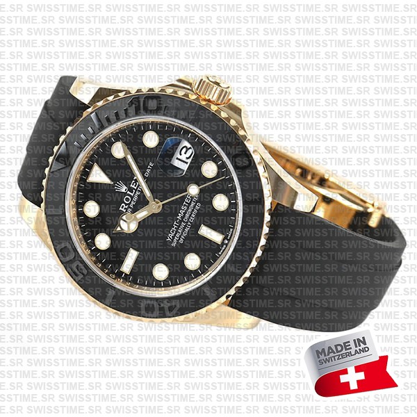 Rolex Yacht Master Rose Gold Ceramic 42mm Swiss Made Replica 226658