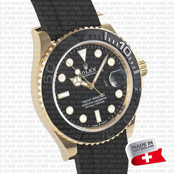 Rolex Yacht Master Rose Gold Ceramic 42mm Swiss Made Replica 226658