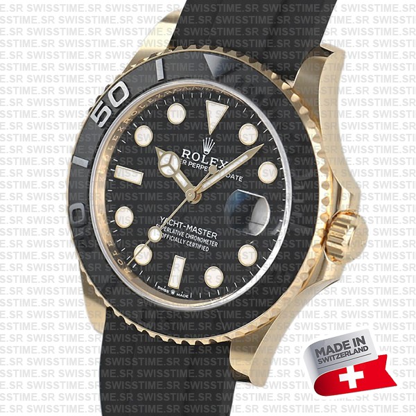 Rolex Yacht Master Rose Gold Ceramic 42mm Swiss Made Replica 226658