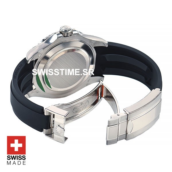 Rolex Yacht Master Rubber Strap White Gold | Swisstime Watch