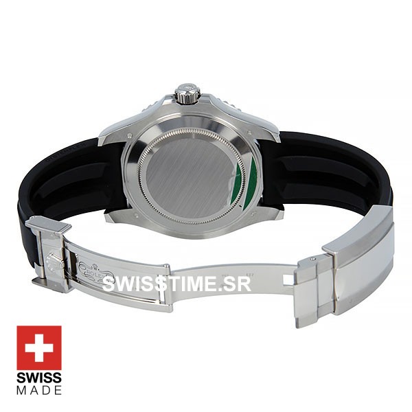 Rolex Yacht Master Rubber Strap White Gold | Swisstime Watch