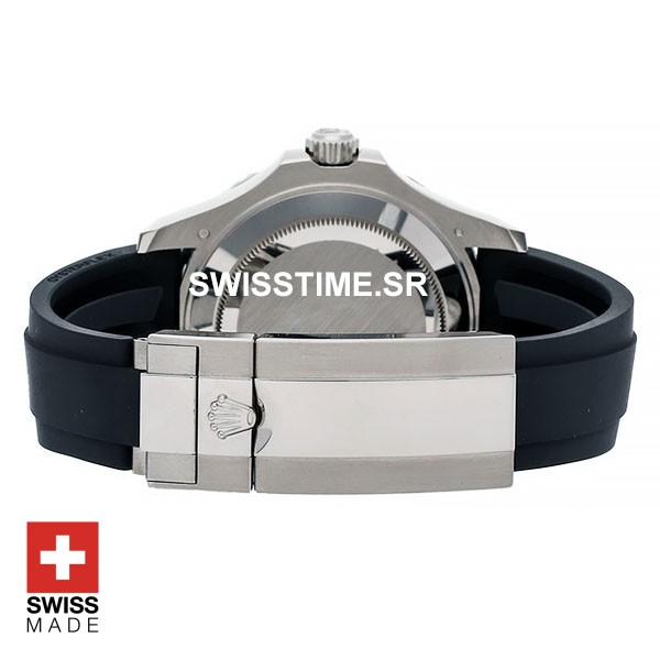 Rolex Yacht Master Rubber Strap White Gold | Swisstime Watch