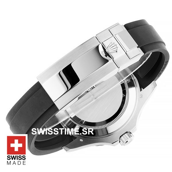 Rolex Yacht Master Rubber Strap White Gold | Swisstime Watch