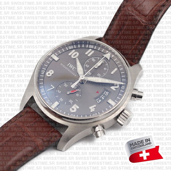 Iwc Pilot Spitfire Chronograph 43mm Ref.iw387802 Swiss Replica Superclone
