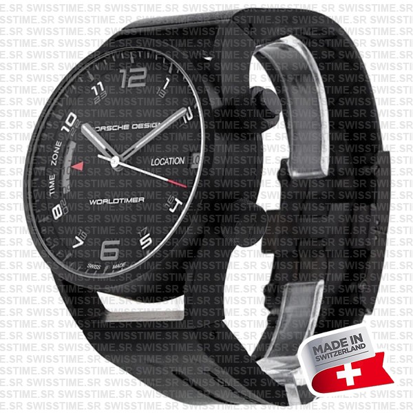 Porsche Design Worldtimer P6750 Titanium Black Pvd Swiss Replica