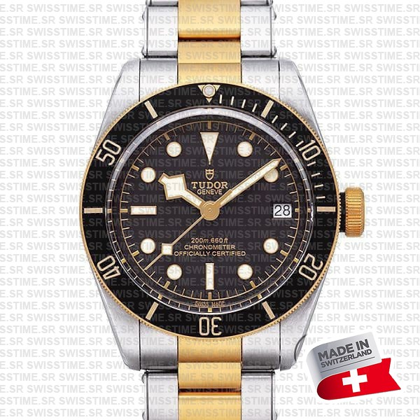 Tudor Black Bay S&g 2-tone Black Dial Ref.m79733n Swiss Replica Superclone