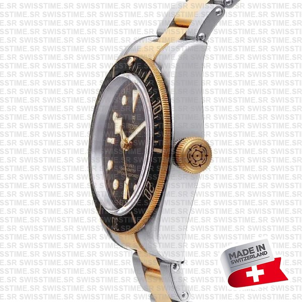Tudor Black Bay S&g 2-tone Black Dial Ref.m79733n Swiss Replica Superclone
