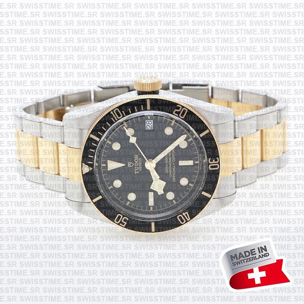 Tudor Black Bay S&g 2-tone Black Dial Ref.m79733n Swiss Replica Superclone