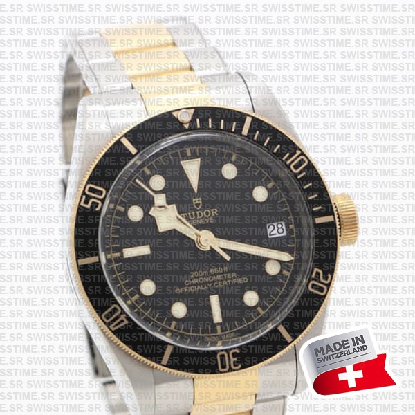Tudor Black Bay S&g 2-tone Black Dial Ref.m79733n Swiss Replica Superclone