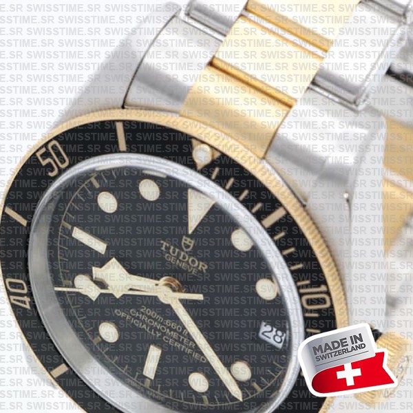 Tudor Black Bay S&g 2-tone Black Dial Ref.m79733n Swiss Replica Superclone