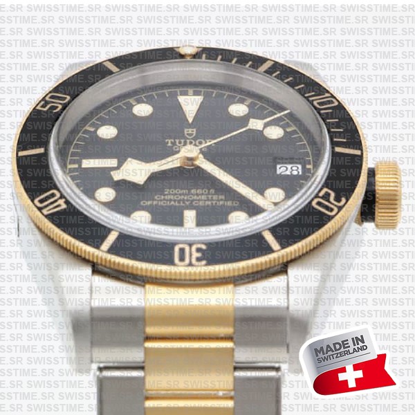 Tudor Black Bay S&g 2-tone Black Dial Ref.m79733n Swiss Replica Superclone