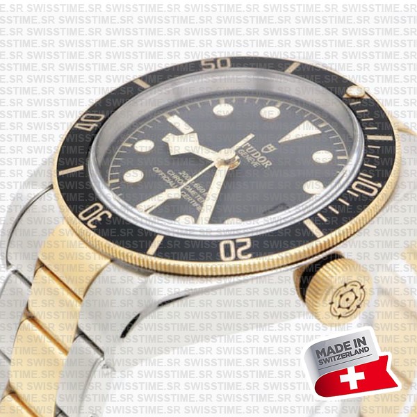 Tudor Black Bay S&g 2-tone Black Dial Ref.m79733n Swiss Replica Superclone