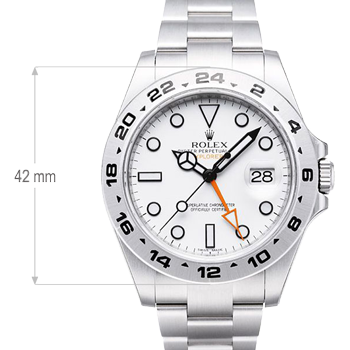 Rolex Explorer II 16570 White Dial Swisstime Replica Watch