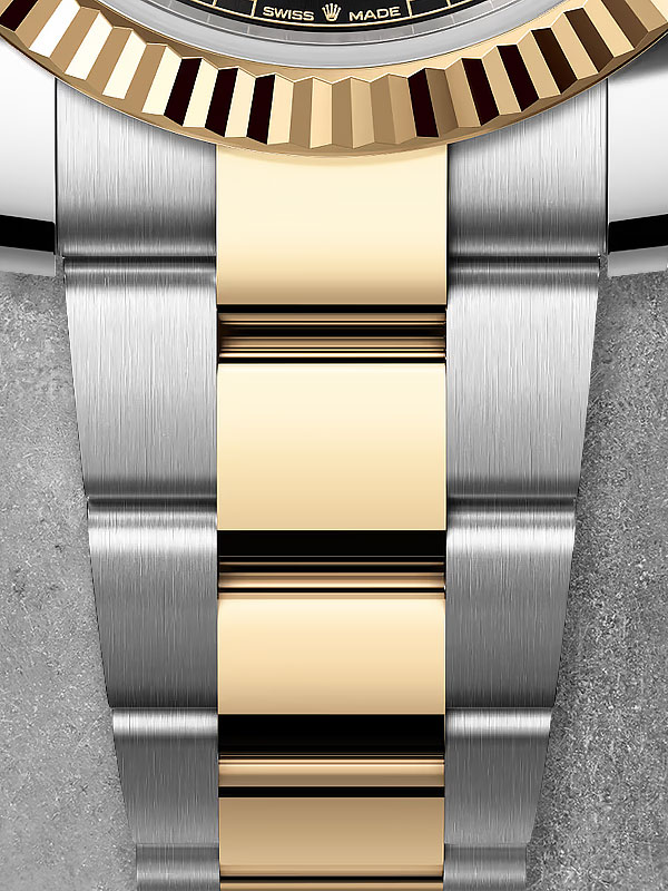 2-tone 18k Solid Gold