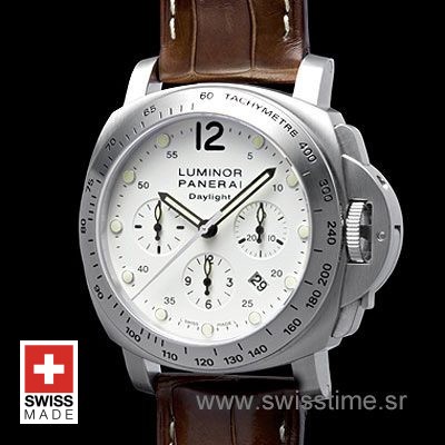 Panerai Luminor Daylight Chronograph White Dial | Swisstime