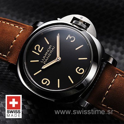 Panerai Luminor Base | Brown Leather Strap | Swiss Time Watch