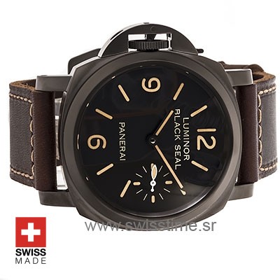 Panerai Luminor DLC Black Seal Left Handed Replica Watch