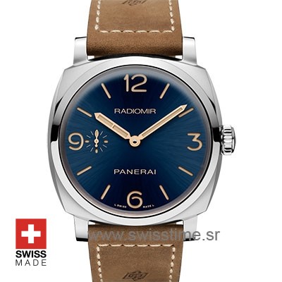 Panerai Radiomir 3 Days Acciaio Blue Dial Swiss Replica Watch