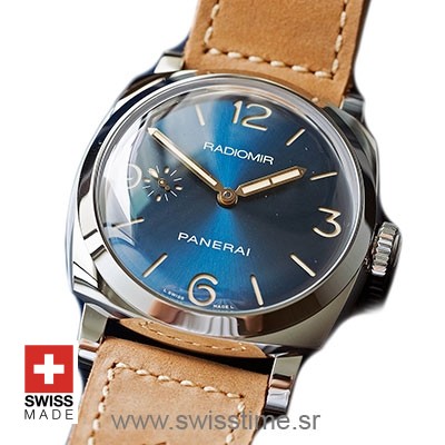 Panerai Radiomir 3 Days Acciaio Blue Dial Swiss Replica Watch