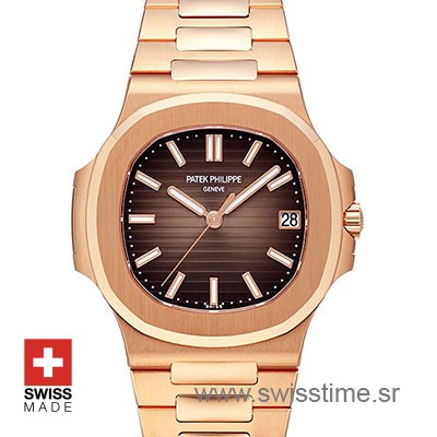 Patek Philippe Nautilus Rose Gold 40mm | Chocolate Dial Watch