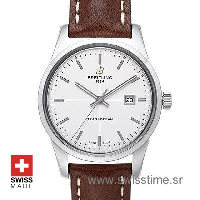 Breitling Transocean SS White