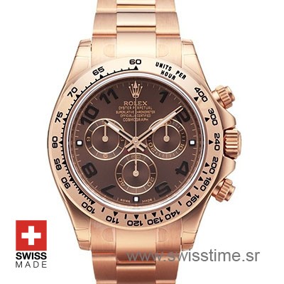 daytona everose gold chocolate