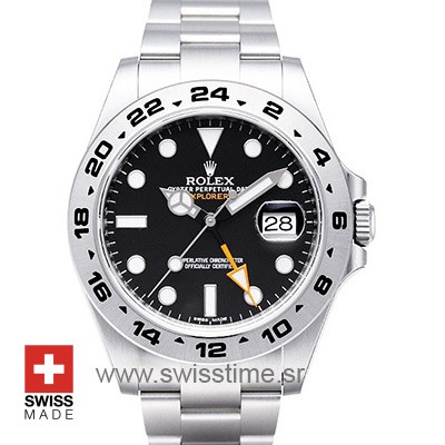 Rolex Explorer II 16570 Black Dial | Swiss Made Replica Watch