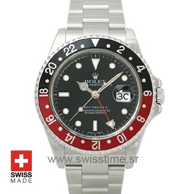 Rolex GMT Master II Red Black Bezel | Swisstime Replica Watch