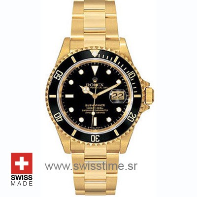 Rolex Submariner Gold Black