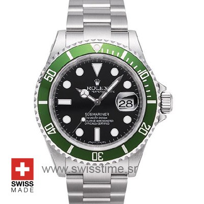 Rolex Submariner Black Face Green Bezel | Swisstime Watch