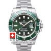 Rolex Submariner Green Dial Ceramic Bezel | Swisstime Watch