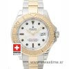 Rolex Yacht Master Two Tone White Dial | Swiss Replica Watch