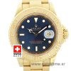 Rolex Yacht Master Gold Blue Dial | Luxury Swiss Replica Watch