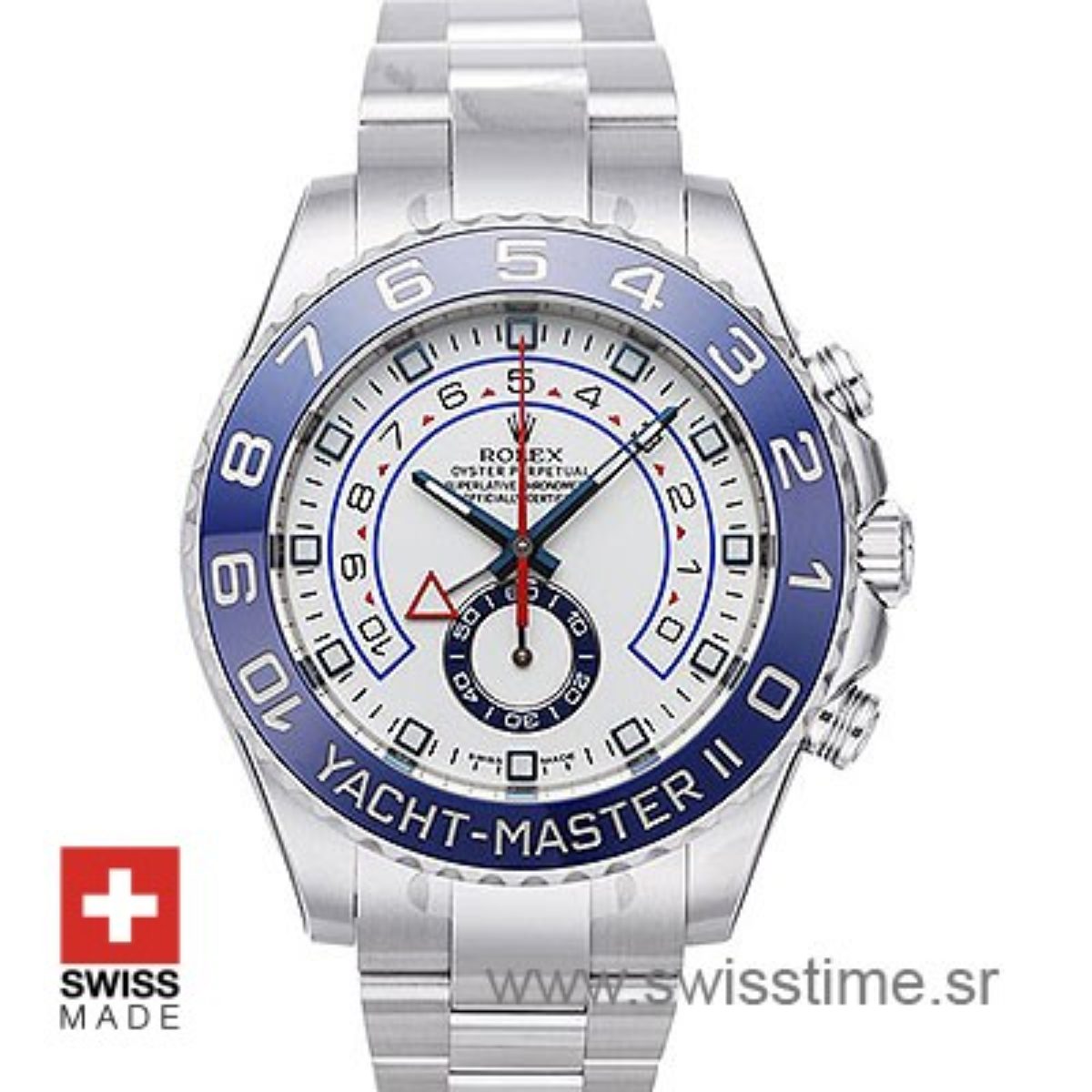 Rolex Yacht Master 2 Steel White Dial Swiss Replica Watch