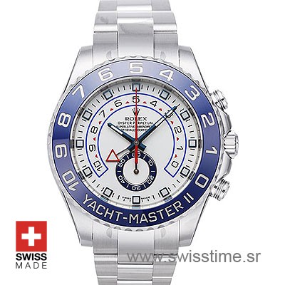 Rolex Yacht Master 2 Steel White Dial | Swiss Replica Watch