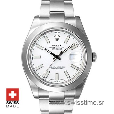 Rolex Datejust 2 White Dial 904L Stainless Steel | Replica Watch