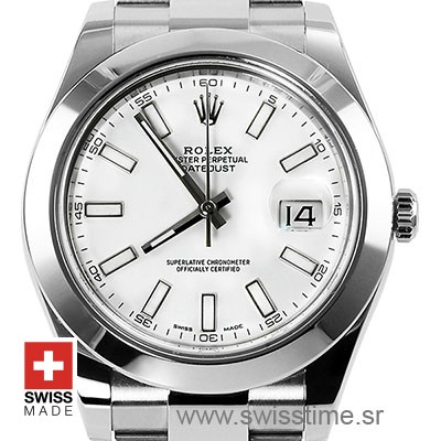 Rolex Datejust 2 White Dial 904L Stainless Steel | Replica Watch