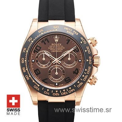 Rolex Daytona Rose Gold Oysterflex Strap | Swisstime Watch